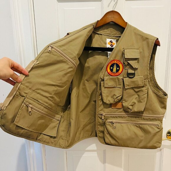 Vintage 90's Made In Korea Columbia Fishing Vest PFG Size XL - Picture 6 of 16